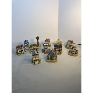 Vintage Liberty Falls Americana Collection Village Lot of 12 Houses Buildings